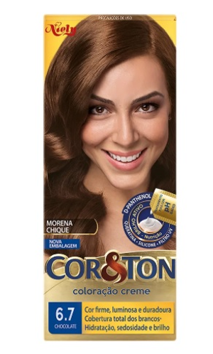 TINTURA COR E TON 6.7 CHOCOLATE